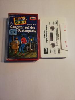 TKKG Folge 51 Gangster auf der Gartenparty Weiß mit Schwarzen Druck 515854.0 Europa